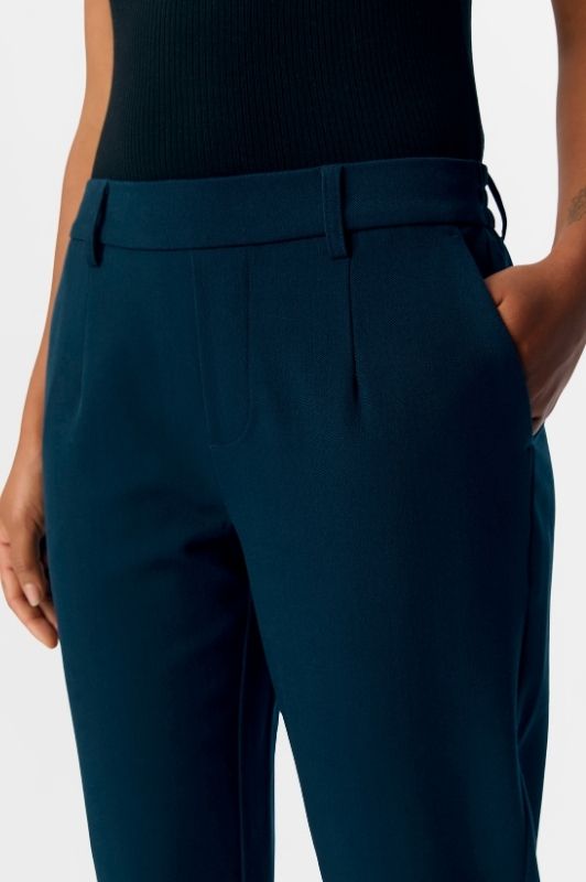 Object Lisa slim pant | Marineblå pæn buks