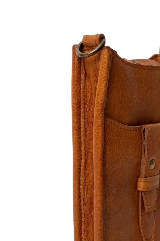 Re:Designed Juna small crossbody taske i cognacfarvet ægte skind