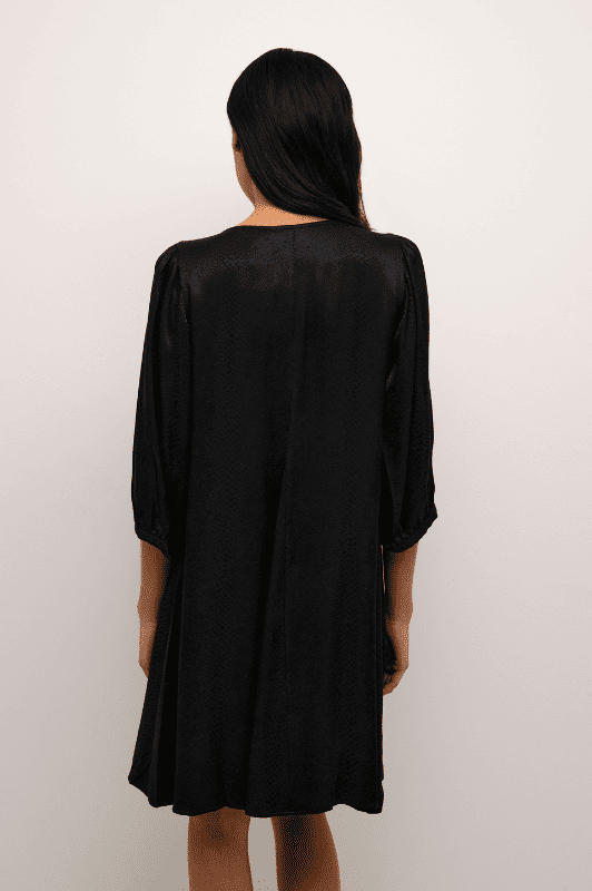 Karen By Simonsen Indie Dress | Tunikakjole sort snake print