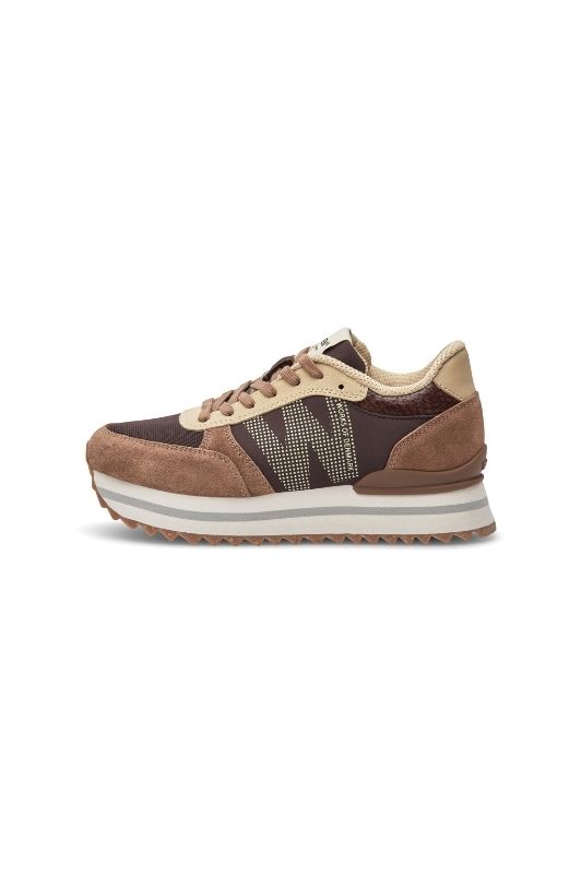 Woden Ronja plateau sneakers | Chokolade
