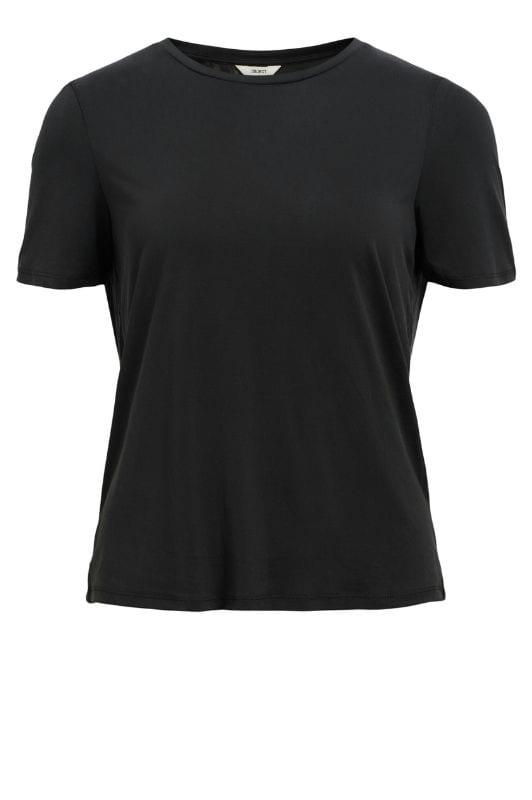 Object Annie t-shirt i sort tencel