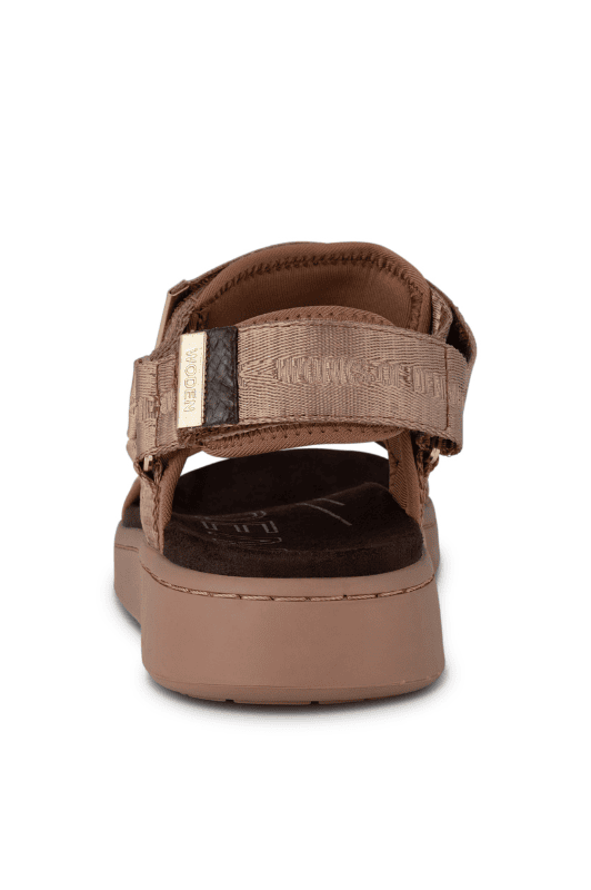 Woden Line sandal | Heritage caramel brun Natural Soft sål