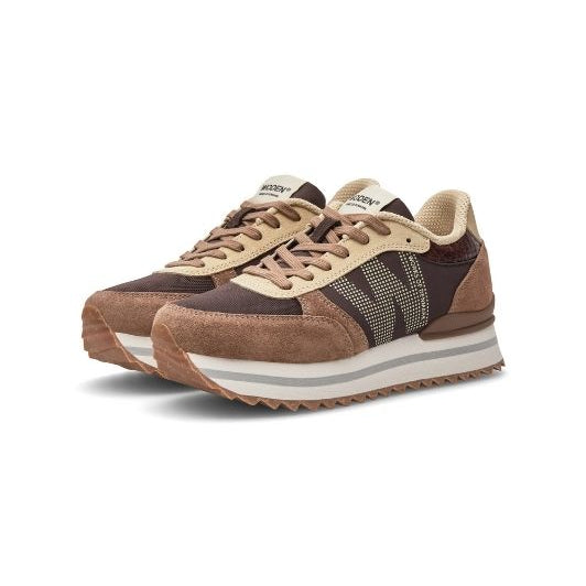 Woden Ronja plateau sneakers | Chokolade