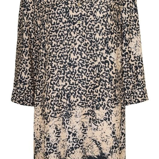 Ofelia Allie tunika | Blomster og leopardprint i flot symfoni