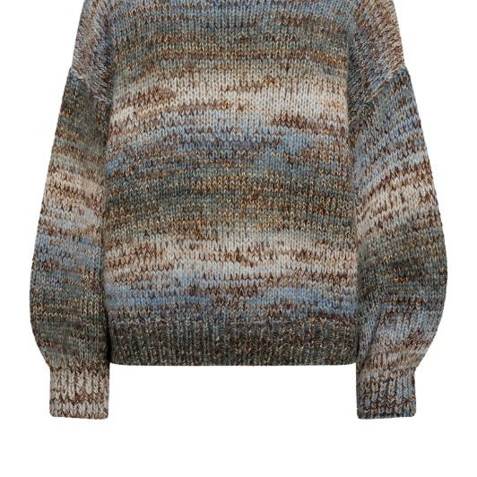 A-View Glitta knit pullover I Cool meleret strik med lurex garn