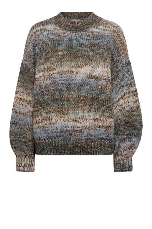 A-View Glitta knit pullover I Cool meleret strik med lurex garn