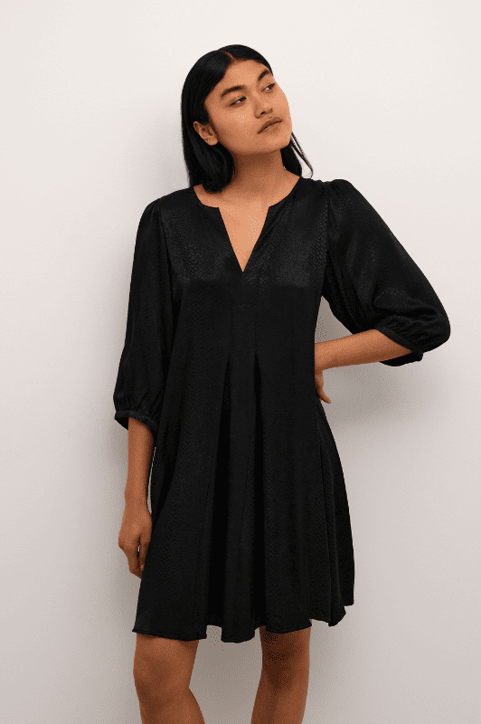 Karen By Simonsen Indie Dress | Tunikakjole sort snake print