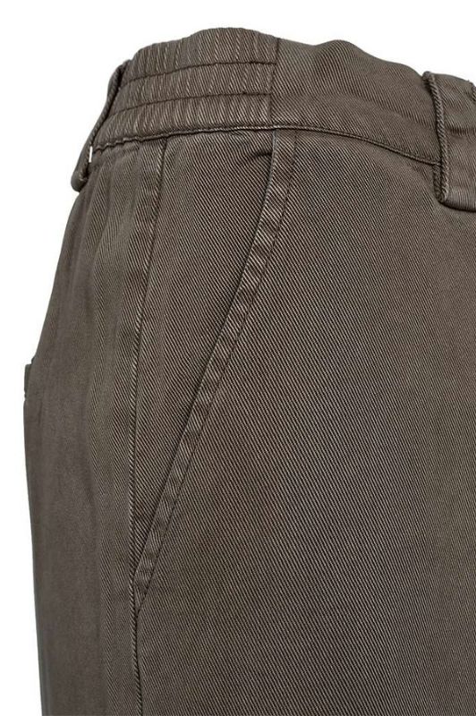 Freequent Lia pant i tencel I Mørk sand