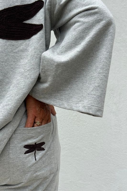 PRE ORDER Gaspar Fiji sweatbuks | Cool sweatpant i gråmelange