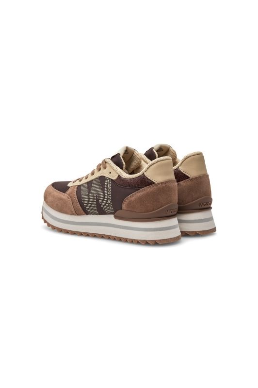 Woden Ronja plateau sneakers | Chokolade