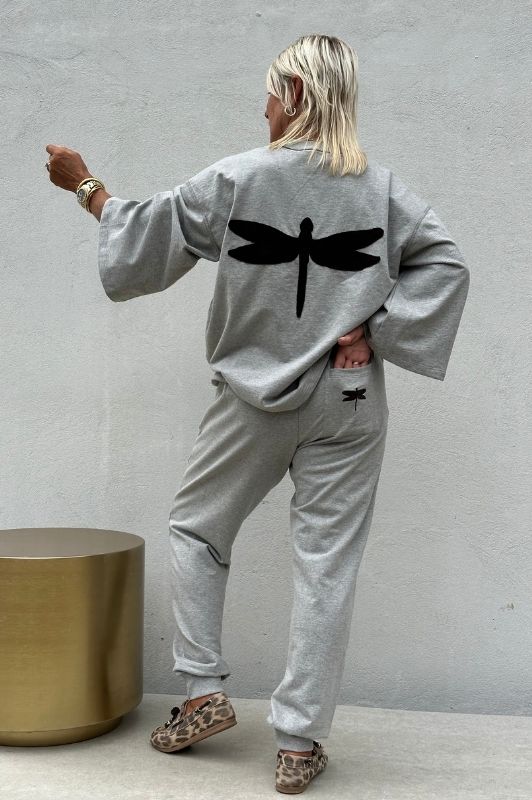 PRE ORDER Gaspar Fiji sweatbuks | Cool sweatpant i gråmelange