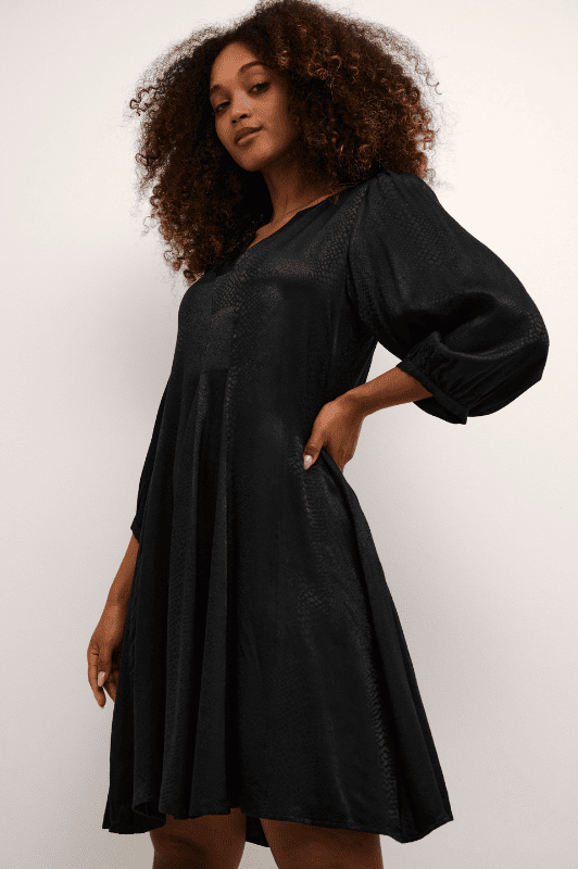 Karen By Simonsen Indie Dress | Tunikakjole sort snake print