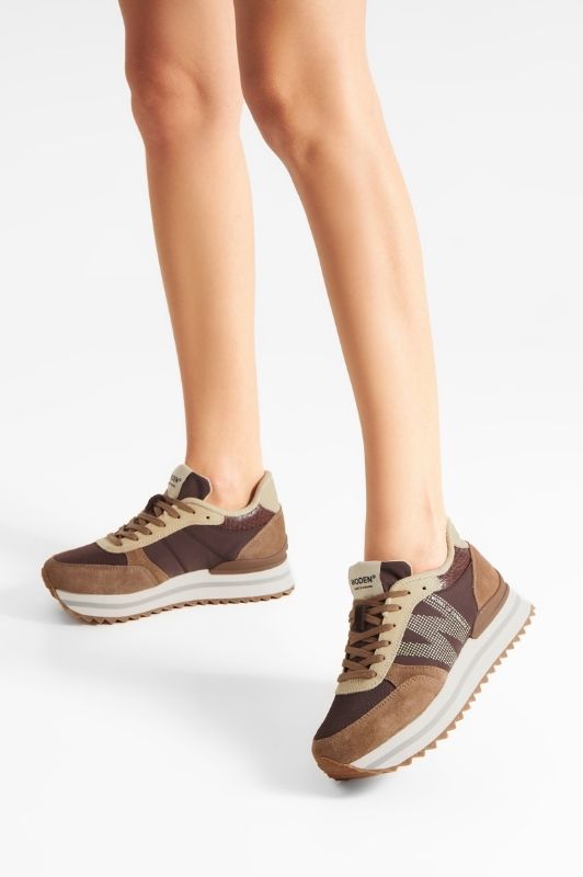 Woden Ronja plateau sneakers | Chokolade