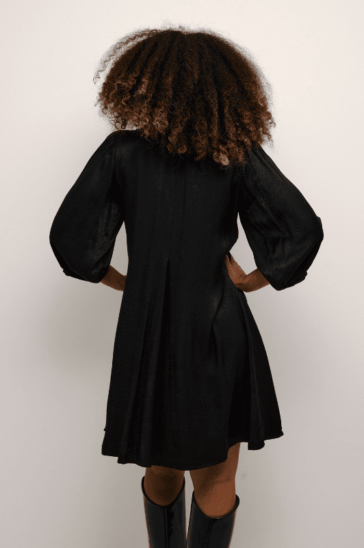 Karen By Simonsen Indie Dress | Tunikakjole sort snake print