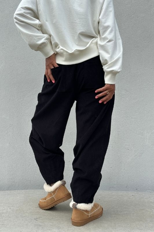 PRE ORDER Gaspar Colorado corduroy pant I Fløjlsbuks i sort