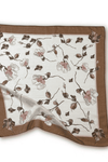 Atelier Paris I Fint tørklæde med blomsterprint i brun I Dresslab