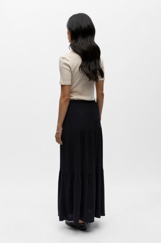Object Sanne skirt I Sort hør nederdel I Dresslab