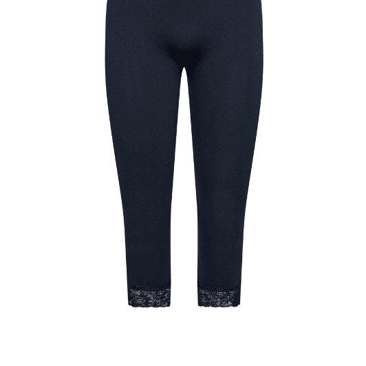 Decoy leggings | Seemless 3/4 legging med blonde i navy