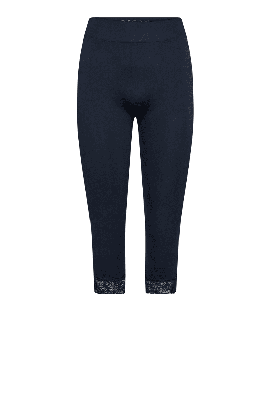 Decoy leggings | Seemless 3/4 legging med blonde i navy