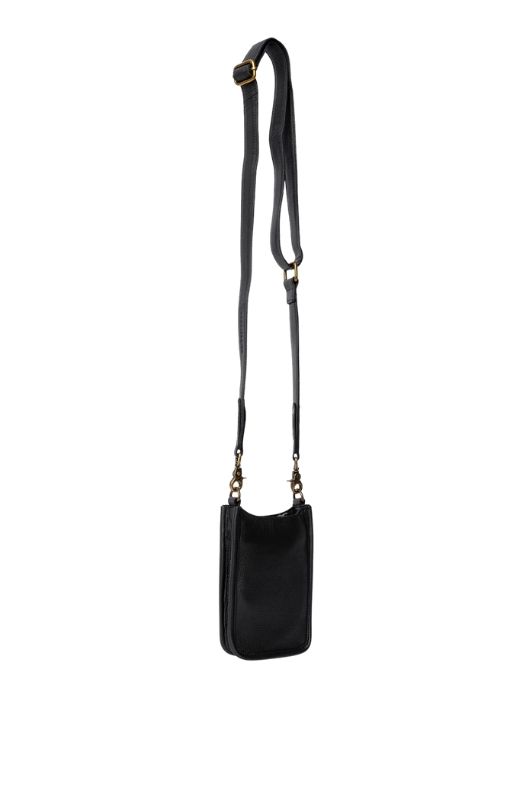 Re:Designed Juna small crossbody taske i sort ægte skind