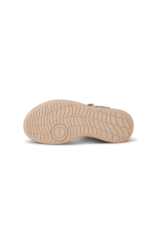 Woden Line sandal | Heritage coffee cream Natural Soft sål