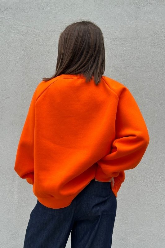PRE ORDER Gaspar Fanø sweat I Cool orange top med guldsmed I Dresslab