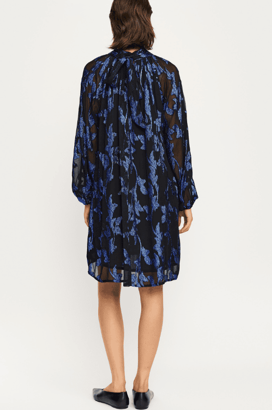 Soft Rebels Alize dress I Kjole i sort og kobolt burnout