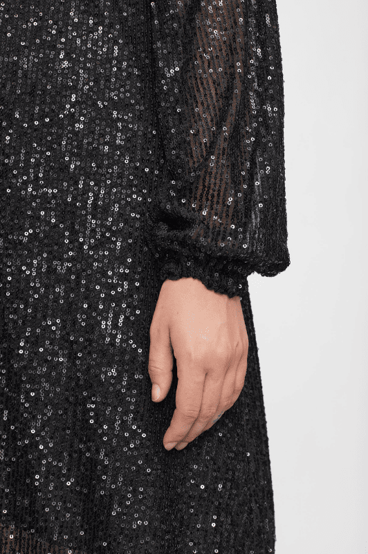 Soft Rebels Aviana Dress | Festlig kjole med pailletter i sort