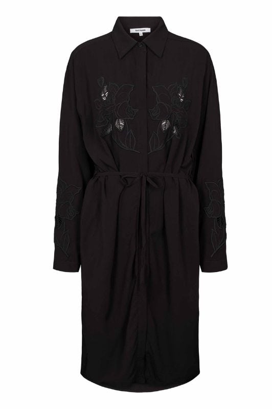 Soft Rebels Nala dress I Kjole i sort med broderi