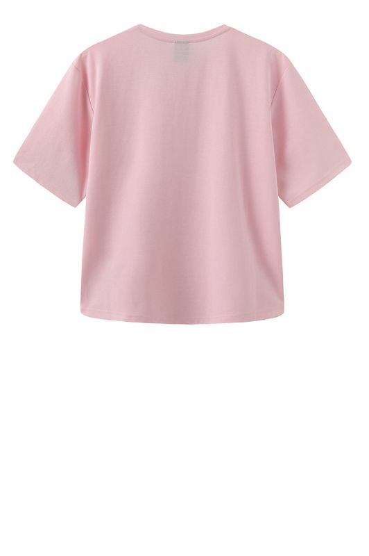 Luxzuz Boxy t-shirt I Klassisk t-shirt i bomuldsmix i lyserød