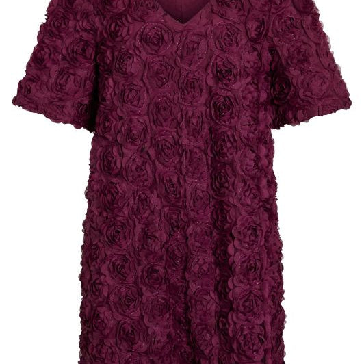 VILA Visophia Dress | A-shape kjole bordeaux med wow-effekt