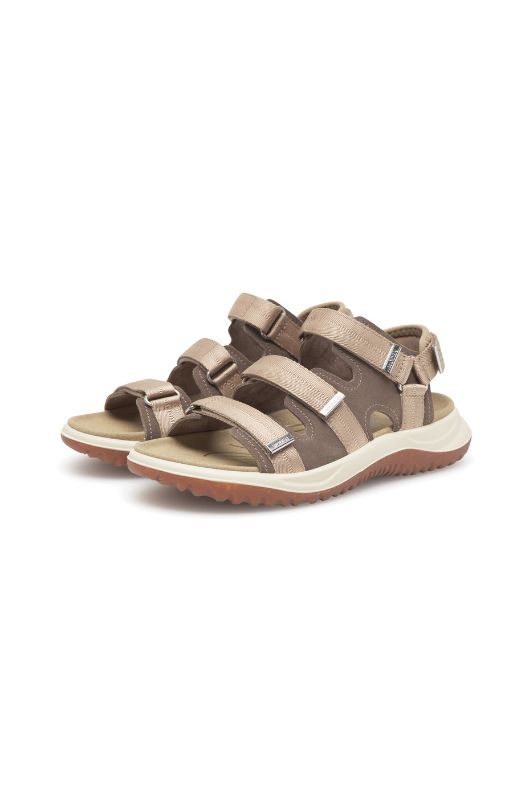 Woden Caroline | fleksibel sandal i sand I Dresslab