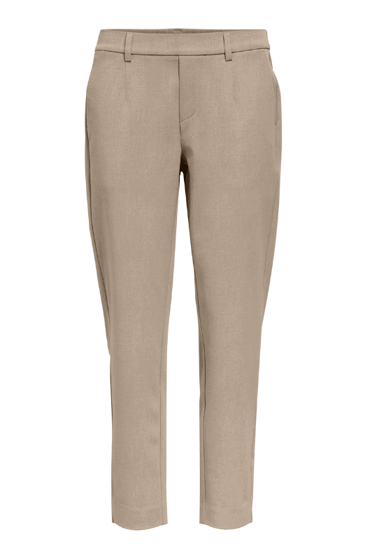 Object Lisa slim pant | Sand melange pæn buks I Dresslab