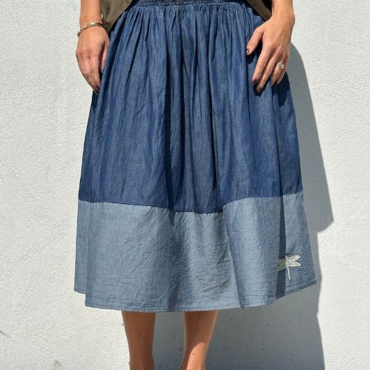 Gaspar Vienna denim nederdel I Dresslab