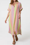 Studio West dress I Sand jaquard sommerkjole