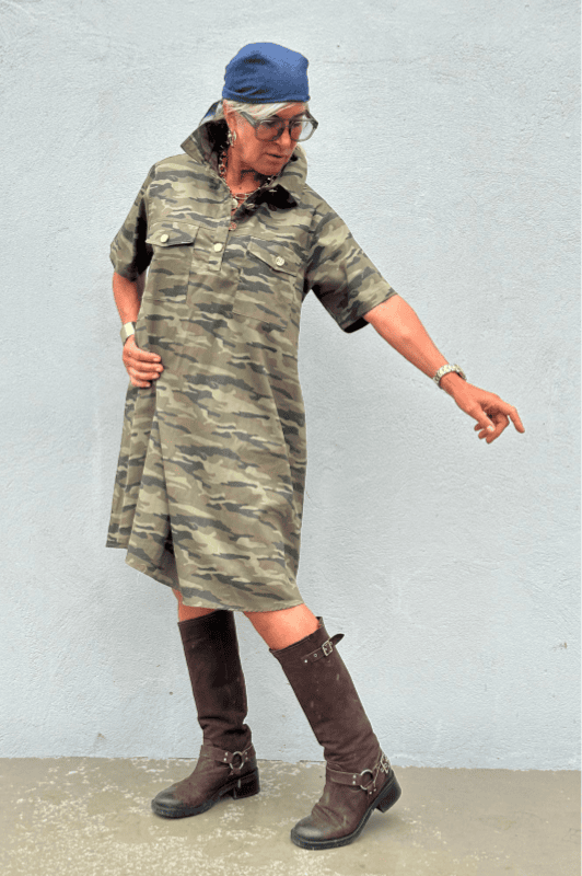 PRE ORDER Gaspar Nice camo dress | Cool camouflage kjole