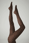 Sneaky Fox tights - Sibyl strømpebuks prikket mørkebrun og sand