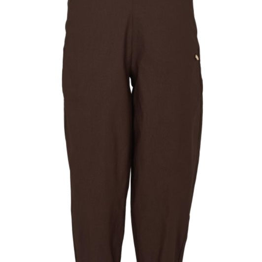 Prepair Celine | Barrelpant i chokoladebrun I Dresslab