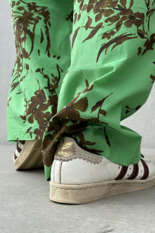 Gaspar Honolulu blomsterbuks | Grøn print I Dresslab