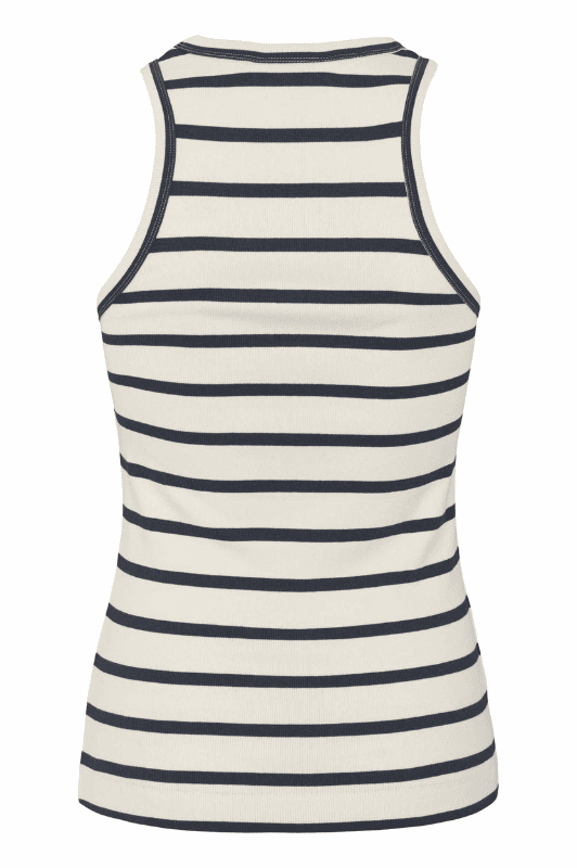 Soft Rebels Adelynn Tank Top | Stribet top i blødt bomuld | Creme