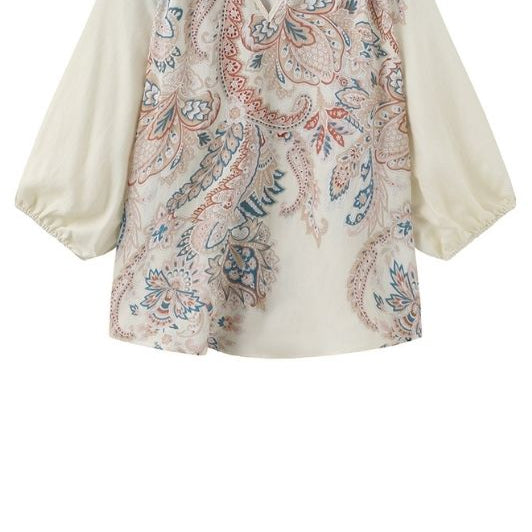 Luxzuz Violetta bluse I Viskose top med paisleyprint