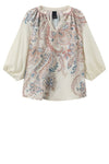Luxzuz Violetta bluse I Viskose top med paisleyprint