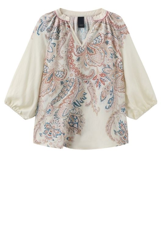 Luxzuz Violetta bluse I Viskose top med paisleyprint
