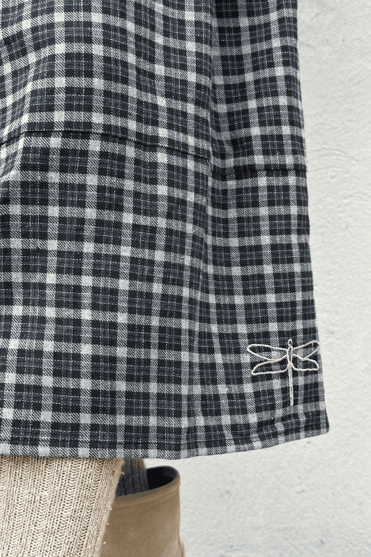 PRE ORDER Gaspar Vienna check nederdel sort tern