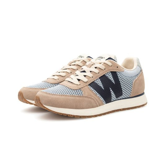 Woden Ronja Icon | Sneakers i mesh sand / lyseblå