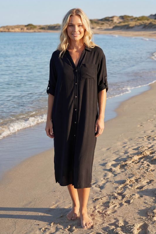 Prepair Thalia dress | Sort maxikjole til ferien