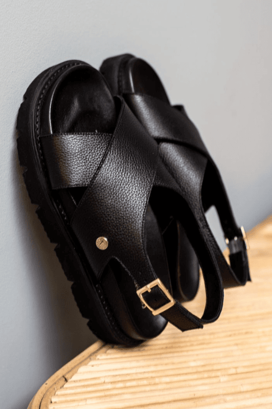 Copenhagen Shoes Summertime I Sort cross-over sandal