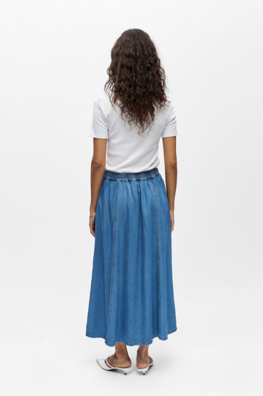 Object Frame skirt I Denim nederdel i tencel I Dresslab