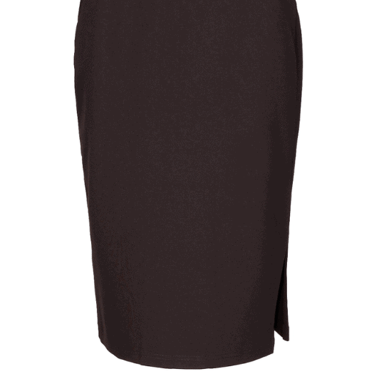 Luxzuz Beatrix Skirt  | Cool brun nederdel med sideslids