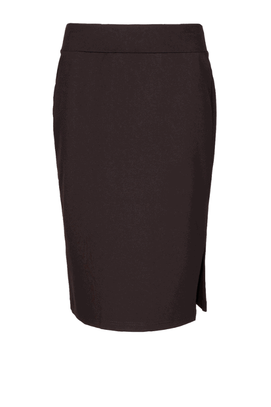 Luxzuz Beatrix Skirt  | Cool brun nederdel med sideslids